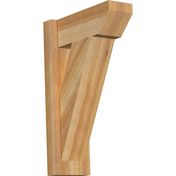 Ekena Millwork Traditional Slat Rough Sawn Outlooker, Western Red Cedar, 6"W x 14"D x 22"H OUT06X14X22TRA06RWR - main